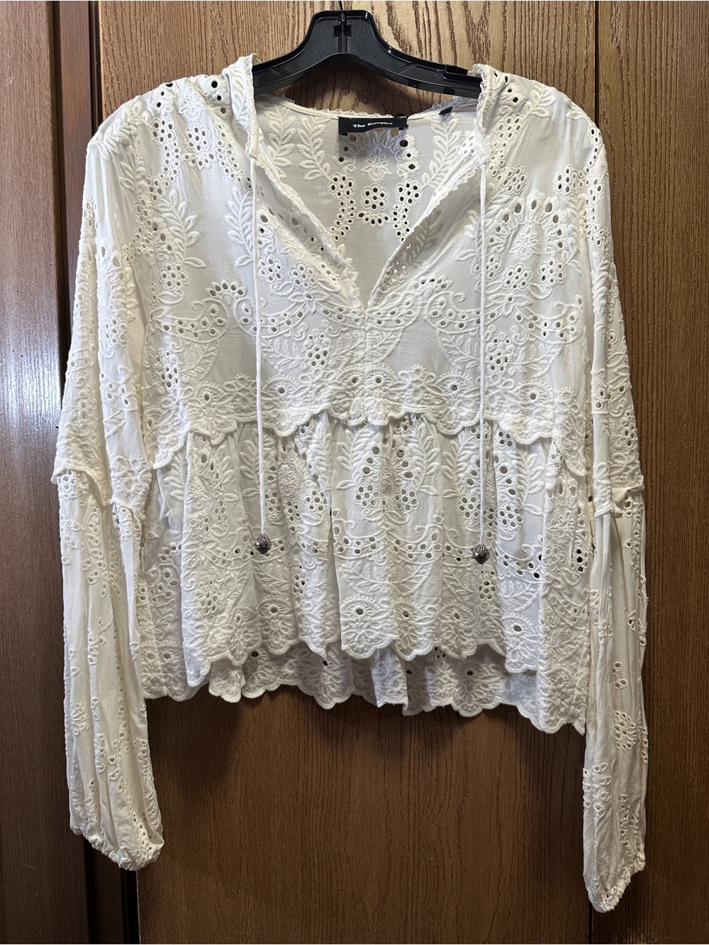 ‼️CLOSET CLOSING FINAL DAYS ‼️ The Kooples Embroidery Eyelet Peasant Blouse
